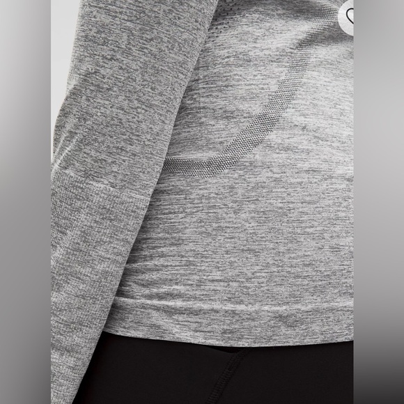 Lululemon Athletica Swiftly Tech Long Sleeve in Slate/white 2.0 SZ 10 NWT - Picture 11 of 11
